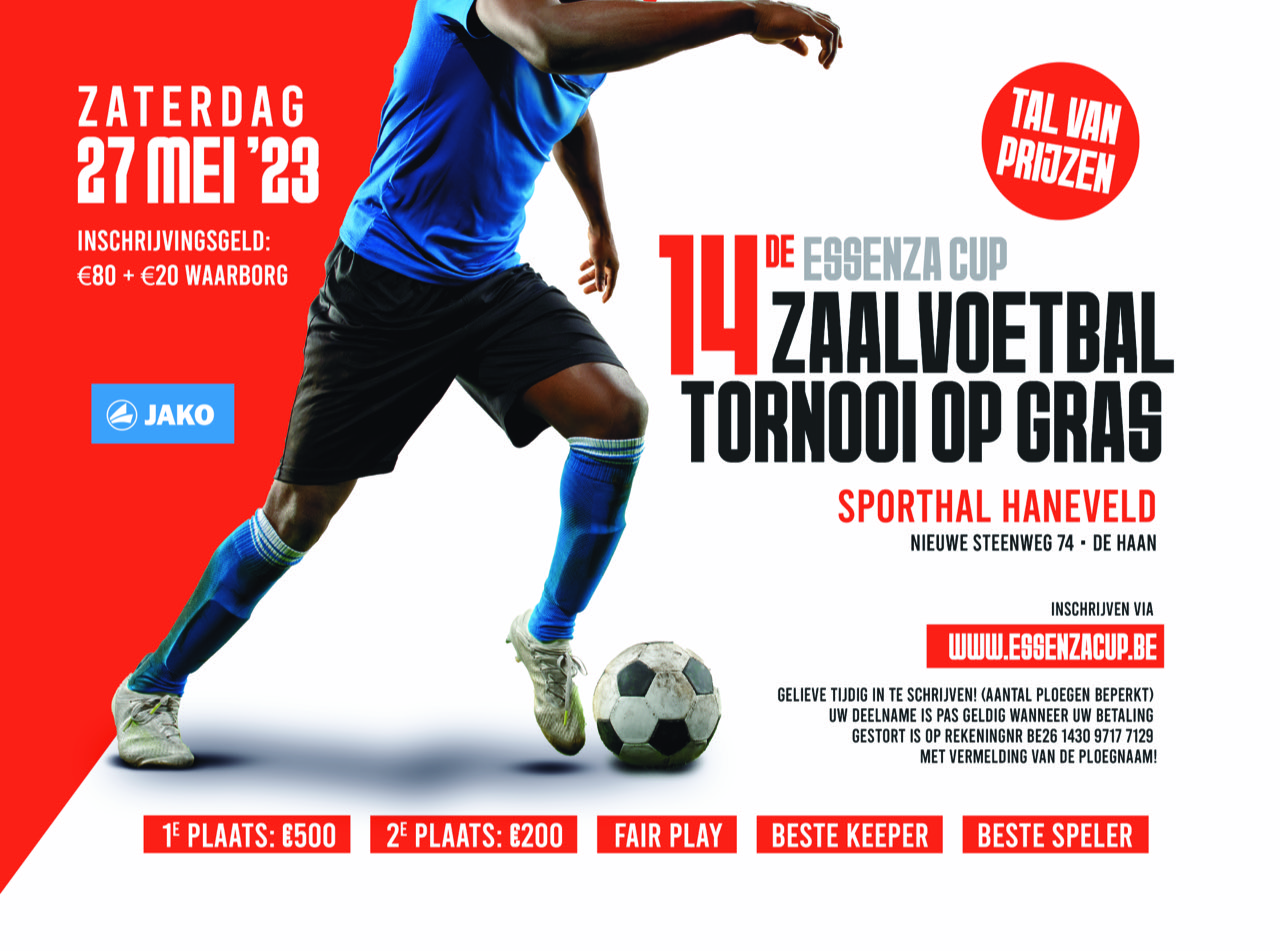 14de Essenza Cup Zaalvoetbal tornooi op gras zaterdag 23 mei 2023